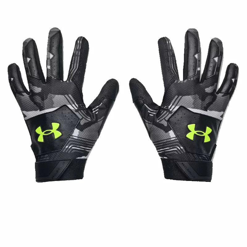 Under Armour Clean Up 21 Batting Gloves - Black 1 Under Armour Clean Up 21 Batting Gloves - Black