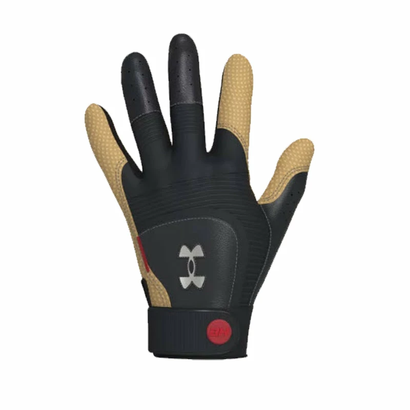Under Armour Harper Hustle Youth Batting Gloves - Black 1 Under Armour Harper Hustle Youth Batting Gloves - Black