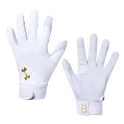 Rawlings Under Armour Motive Fastpitch Batting Gloves - White