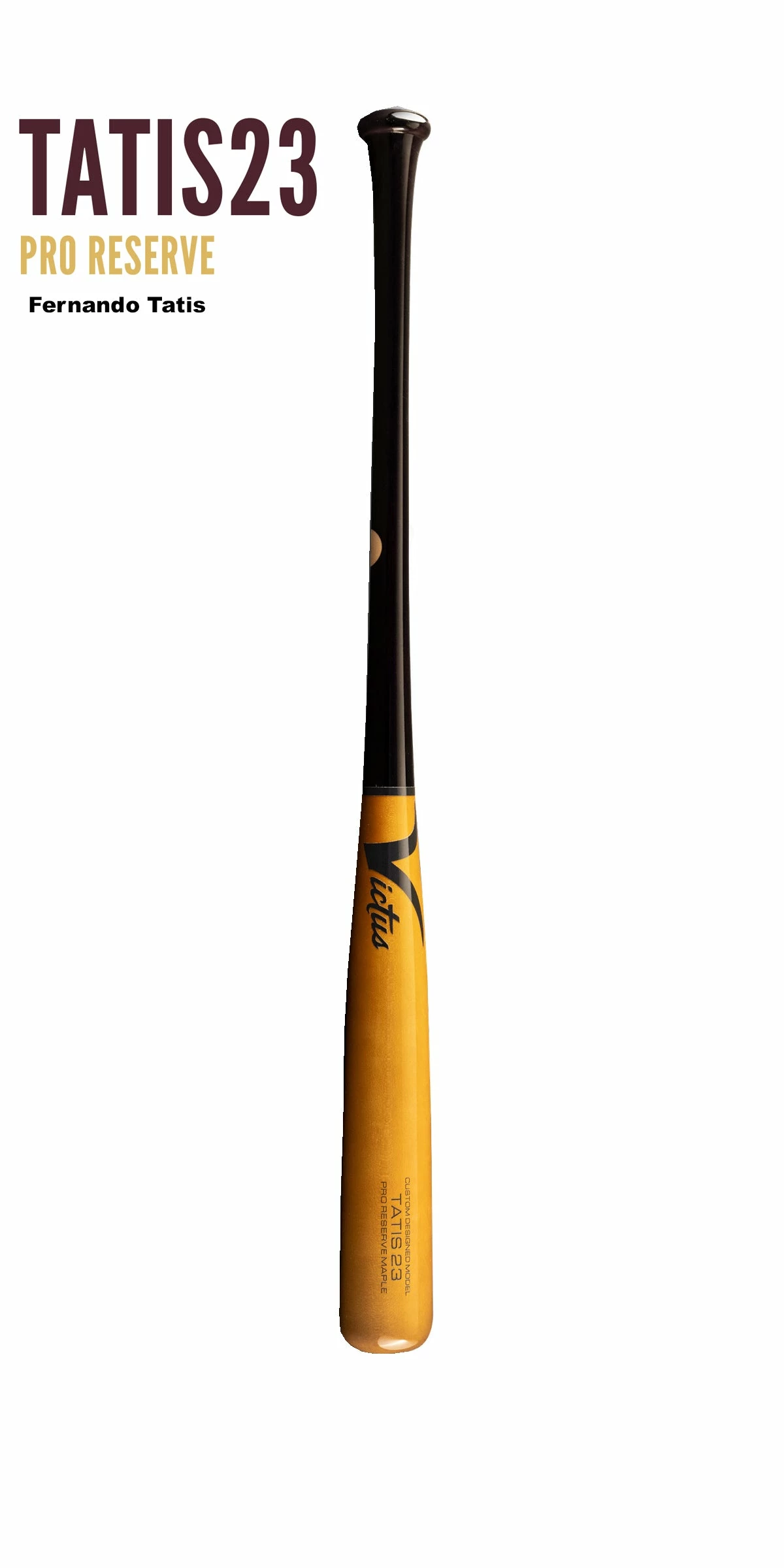 VICTUS TATIS 23 Pro Reserve Maple Wood Bat - Black/Walnut (VRWMFT23) 1 VICTUS TATIS 23 Pro Reserve Maple Wood Bat - Black/Walnut (VRWMFT23)